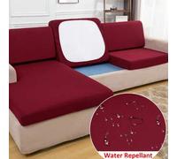 Shein 1 pieza Funda de cojín de asiento de sofá sólida, elástica, extraíble y lavable, Funda de respaldo de sofá de poliéster, apta para la sala de estar