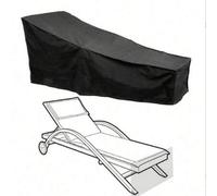 Shein 1 pieza Funda para silla de relax, Funda impermeable para silla de playa al aire libre, Funda protectora contra el polvo y el sol para silla de relax
