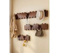 Shein 1 pieza Gancho de pared de madera maciza, gancho de piano moderno, para colgar abrigos, llaves, sombreros, toallas, bolsas, gancho de entrada ahorrado