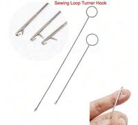 Shein 1 pieza Gancho giratorio para costuras con larga hebilla, herramienta para cinturones, tiras de tela, accesorios de tejido DIY