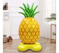 Shein 1 pieza Globo de lámina de aluminio en forma de piña grande de 61 pulgadas con base - Perfecto para bodas hawaianas, decoraciones de fiestas de cumple