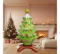 Shein 1 pieza Globo de papel de aluminio con forma de árbol de Navidad de 58 pulgadas, decoración con forma de árbol de Navidad, decoración de ambiente fest
