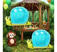 Shein 1 pieza Globo de papel de aluminio con forma de caracol de 60 cm, decoración temática para fiesta de cumpleaños, fiesta temática de animales, fiesta t
