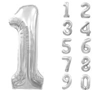 Shein 1 pieza Globo Jumbo de número de lámina de oro de 40 pulgadas para decoración de fiesta de cumpleaños para hombres y mujeres, suministros de fiesta de