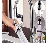 Shein 1 pieza Grifo de cocina giratorio 360° con cabezal de rociado de alta presión - Antisalpicaduras, ahorro de agua, extensor pulido con manguera para fr