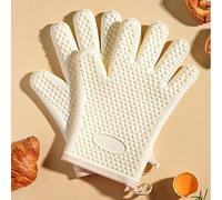 Shein 1 pieza Guantes de horno, guantes de silicona resistentes al calor y anti-quemaduras, guantes aislantes para horno y microondas de cocina, impermeable