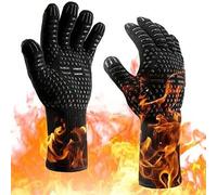 Shein 1 pieza Guantes de silicona resistentes al calor de 932°F, resistentes a cortes y antideslizantes, guantes de cocina, manoplas de horno, accesorios de