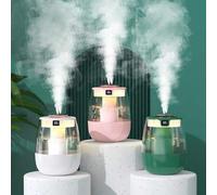 Shein 1 pieza Humidificador ultrasónico ultra silencioso y difusor de aromas con luz de ambiente, de gran capacidad, portátil USB para escritorio, diseño de