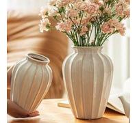 Shein 1 pieza Jarrón vintage elegante, adecuado para arreglo floral de sala de estar, decoración moderna de flores secas, decoración del hogar, arreglo de h