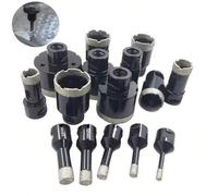 Shein 1 pieza Juego de brocas de corona de diamante con rosca M14 para perforar porcelana, azulejos, granito y mármol, herramientas de sierra de agujero