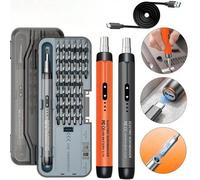 Shein 1 pieza Juego de destornillador eléctrico mini 46-en-1, kit de reparación portátil multifunción con batería de polímero de litio recargable, alto torq