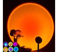 Shein 1 pieza Lámpara de proyección de arcoíris de puesta de sol, luz nocturna de ambiente de fotografía para decoración del hogar