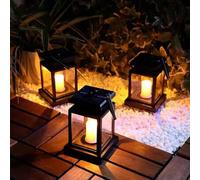 Shein 1 pieza Lámpara solar para exteriores, Farol solar, Vela LED sin llama con efecto de parpadeo inteligente, Adecuado para decoración colgante de jardín