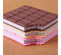 Shein 1 pieza Libreta con forma de barra de chocolate - Perfumada, acabado mate, páginas cuadriculadas, mini bloc de notas creativo para estudiantes, libret