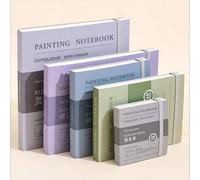 Shein 1 PIEZA Libreta de dibujo portátil y desgarrable de 40 hojas de 250 g/m² de papel grueso, libreta de bocetos para acuarela, acrílico, rotulador, gouac