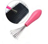 Shein 1 pieza Limpiador de cepillo de pelo con mango de resina de poliéster, herramienta creativa de garra para limpiar peines, herramienta de limpieza de c