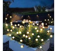 Shein 1 pieza Luces solares de globo con 6/10 LED tipo luciérnaga para decoración de jardín, patio, camino, villa, adecuado para Halloween, Navidad, ilumina