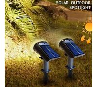 Shein 1 pieza Luz solar de jardín exterior con 10 LED y función de sensor de luz, luz de pared exterior portátil y desmontable, luz solar RGB para decoració