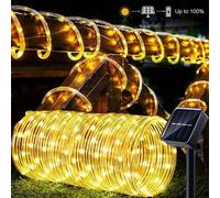 Shein 1 pieza Luz solar en tubo de 50/100/200 LED de 5/10/20m para decoración de jardín, pasillo, paisaje, otoño, Navidad y exterior del hogar
