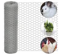 Shein 1 pieza Malla de enrejado de alambre para pollo, cerca de alambre galvanizado hexagonal en forma de flor de metal para artesanías, corral avícola, bar