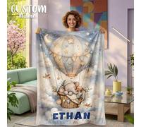Shein 1 pieza Manta de franela personalizada con nombre, multifuncional adecuada para dormitorio, sala de estar, sofá, playa al aire libre, camping, mascota