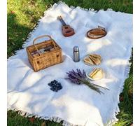 Shein 1 pieza Manta de picnic estilo Ins, manta de playa, manta de picnic al aire libre para el Día de San Valentín y Pascua, manta suave y plegable para ac