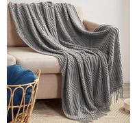 Shein 1 pieza Manta de punto para cama, sofá y oficina, manta de burbuja de lana sólida para aire acondicionado, colcha de siesta