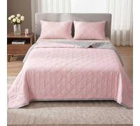 Shein 1 pieza Manta refrescante rosa claro, colcha, ropa de cama, decoración de dormitorio, edredón para aire acondicionado, ropa de cama ligera de verano,