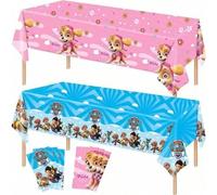 Shein 1 pieza Mantel de Paw Patrol para decoración de fiesta de cumpleaños, mantel con diseño de perro de dibujos animados, suministros para fiestas, decora