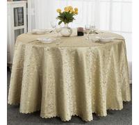 Shein 1 pieza Mantel decorativo redondo de jacquard multicolor con estampado de enredaderas, adecuado para bodas y decoración del hogar