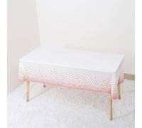 Shein 1 pieza Mantel desechable de PEVA con diseño minimalista de lunares, para fiestas, Navidad
