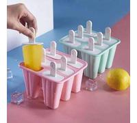 Shein 1 pieza Molde de silicona reutilizable de múltiples cavidades para helado con cepillo, adecuado para el hogar, la cocina, el refrigerador, manualidade