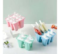 Shein 1 pieza Molde reutilizable de silicona para helados con cepillo, unicolor con múltiples rejillas, apto para uso doméstico, refrigerador, manualidades,