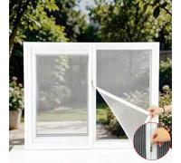 Shein 1 pieza Mosquitera de fibra de vidrio blanca, pantalla de ventana antiarañazos de gato invisible sin taladro y autoadhesiva, con para uso doméstico