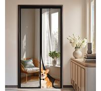 Shein 1 pieza Mosquitera magnética moderna para puerta, malla de fibra de vidrio extra grande, cortina anti-mosquitos transpirable, apta para el hogar, dorm