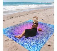 Shein 1 pieza Nueva Esterilla de Picnic/Toalla de Playa Impresa Digitalmente Resistente al Agua y la Arena, con Patrón Moderno y Fresco, Adecuada para Campi