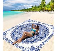 Shein 1 pieza Nueva Esterilla de Picnic/Toalla de Playa Impresa Digitalmente Resistente al Agua y la Arena, con Patrón Moderno y Fresco, Adecuada para Campi