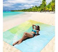 Shein 1 pieza Nueva Esterilla de Picnic/Toalla de Playa Impresa Digitalmente Resistente al Agua y la Arena, con Patrón Moderno y Fresco, Adecuada para Campi