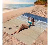 Shein 1 pieza Nueva Esterilla de Picnic/Toalla de Playa Impresa Digitalmente Resistente al Agua y la Arena, con Patrón Moderno y Fresco, Adecuada para Campi