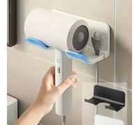 Shein 1 pieza Nuevo soporte para secador de pelo, estante de almacenamiento de baño, soporte para artículos de baño sin taladrar, percha para secador de pel
