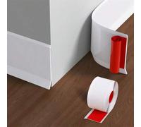 Shein 1 pieza, Opciones de longitud: 1m/3 metros/6m, Ancho 8cm, Zócalo autoadhesivo de PVC, Moldura decorativa flexible moldeada, Adecuado para decoración d