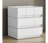 Shein 1 pieza Organizador de escritorio de plástico con múltiples cajones, 1/2/3 cajones, para habitación/sala de estar/baño/dormitorio, almacenamiento de m