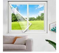Shein 1 pieza Pantalla de ventana de fibra de vidrio blanca anti-mosquitos y moscas, adecuada para la prevención de mosquitos en ventanas, cortina de ventan