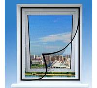 Shein 1 pieza Pantalla de ventana de fibra de vidrio negra anti-mosquitos y moscas, adecuada para la protección contra mosquitos en ventanas, cortina de ven