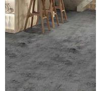 Shein 1 pieza Papel tapiz autoadhesivo con patrón de cemento gris retro, antideslizante, resistente al agua y al desgaste para decoración del hogar, pegatin