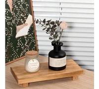 Shein 1 pieza Pedestal de madera para exhibición, taburete para decoración de baño, cocina, jabonera, vela, planta. Decoración rústica perfecta para baño y