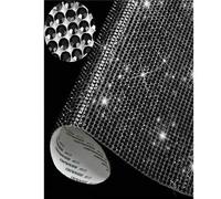 Shein 1 pieza Pegatina de cristal brillante con rhinestones, decoración DIY para coche, muebles, taza, marco de fotos, pegatina de joya brillante autoadhesi