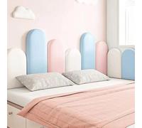 Shein 1 pieza Pegatina de pared acolchada de tatami, decoración de habitación infantil, protector de pared para cabecera de cama, decoración de habitación d