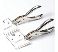Shein 1 pieza Perforadora de agujeros redondos de 3 mm/6 mm, perforadora manual portátil mini para papel y tarjetas, herramienta de perforación manual para