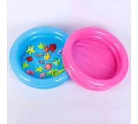 Shein 1 pieza Piscina inflable de verano para exteriores, juguete de piscina, piscina de pesca de doble capa redonda, mini piscina inflable redonda, se pued